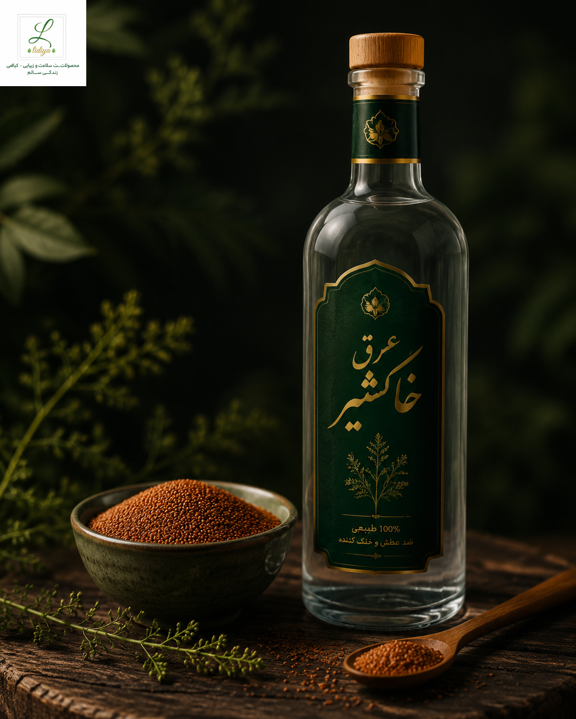 عرق خاکشیر کاملا مرغوب و طبیعی  (یک لیتر)